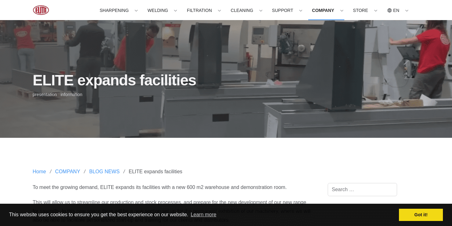 ELITE expands facilities | ELITE