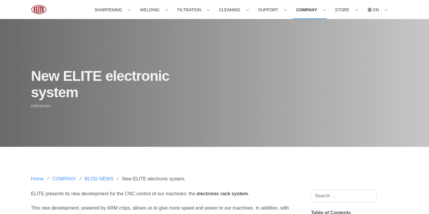 New ELITE electronic system | ELITE