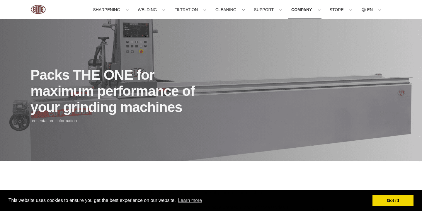 Packs THE ONE for maximum performance of your grinding machines | ELITE