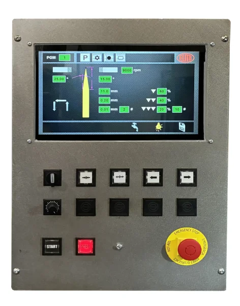 Easy-to-use control panel of the ELITE JVC 800 model