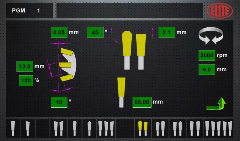 Touchscreen for quick and easy programming. ELITE AVB 850 model